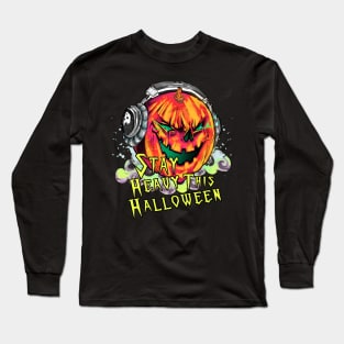 Halloween Pumpkin Headphones Stay Heavy This Halloween Long Sleeve T-Shirt